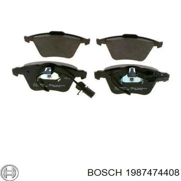 Комплект пружинок кріплення дискових колодок, передніх Bosch 1987474408 ціна, від 6.51 USD