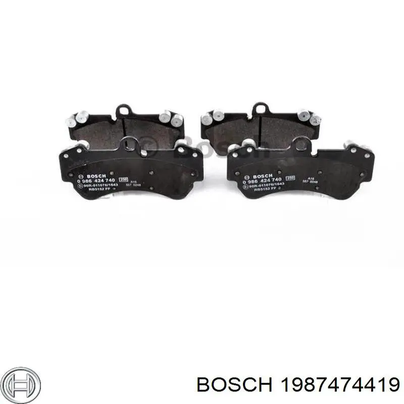 Ремкомплект задніх гальм Bosch 1987474419 ціна, від 14.00 USD