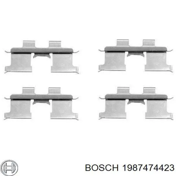 Колодки гальмові задні, дискові 1987474423 Bosch