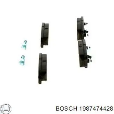 Комплект пружинок кріплення дискових колодок, задніх Bosch 1987474428 ціна, від 6.24 USD