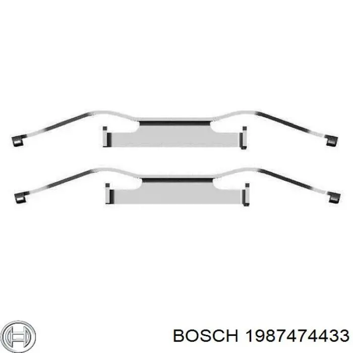 1987474433 Bosch пружинна засувка супорту