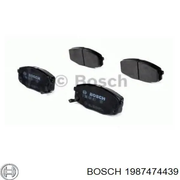 Купити 1987474439 Bosch Комплект пружинок кріплення дискових колодок, передніх
