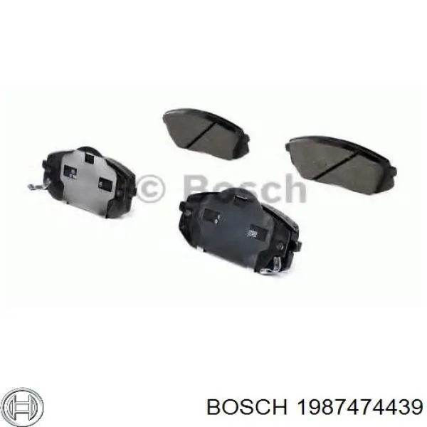 Комплект пружинок кріплення дискових колодок, передніх 1987474439 Bosch