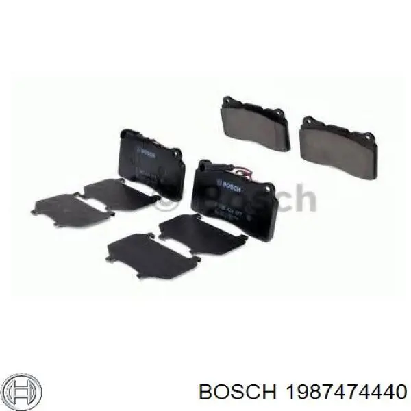 Купити 1987474440 Bosch Ремкомплект гальмівних колодок