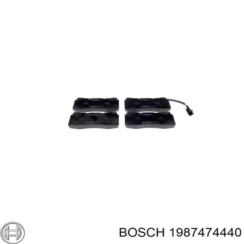 Ремкомплект гальмівних колодок 1987474440 Bosch