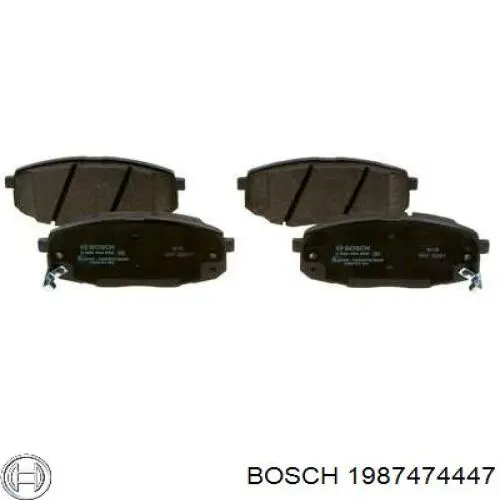 1987474447 Bosch комплект пружинок кріплення дискових колодок, передніх