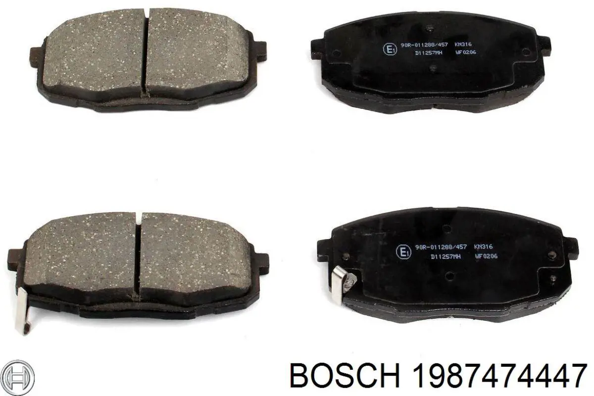 Комплект пружинок кріплення дискових колодок, передніх 1987474447 Bosch