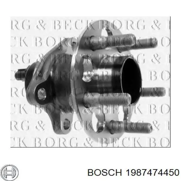 1987474450 Bosch Комплект пружинок кріплення дискових колодок, передніх