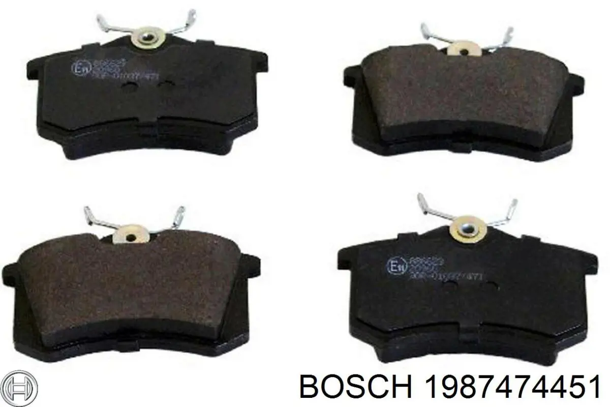 Ремкомплект гальмівних колодок Bosch 1987474451