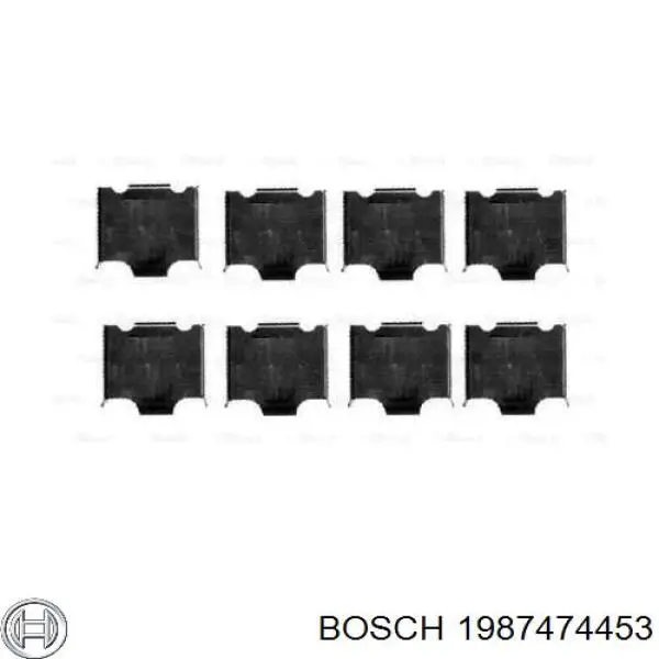 Купити 1987474453 Bosch Комплект пружинок кріплення дискових колодок, передніх