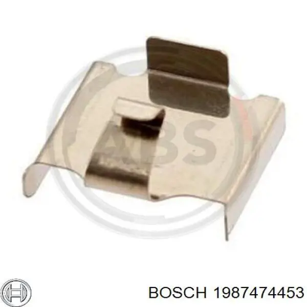 Комплект пружинок кріплення дискових колодок, передніх Bosch 1987474453 ціна, від 7.33 USD