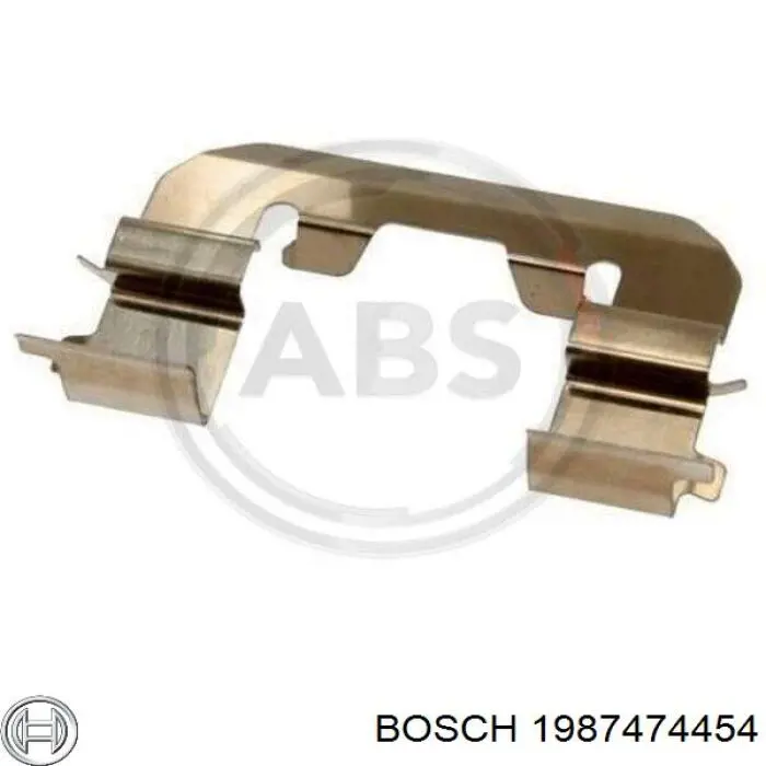 Купити 1987474454 Bosch Комплект пружинок кріплення дискових колодок, передніх