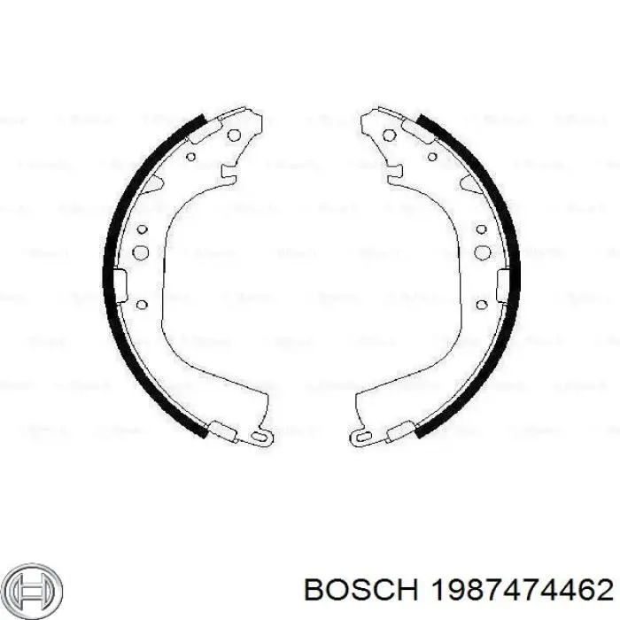 Комплект пружинок кріплення дискових колодок, передніх Bosch 1987474462
