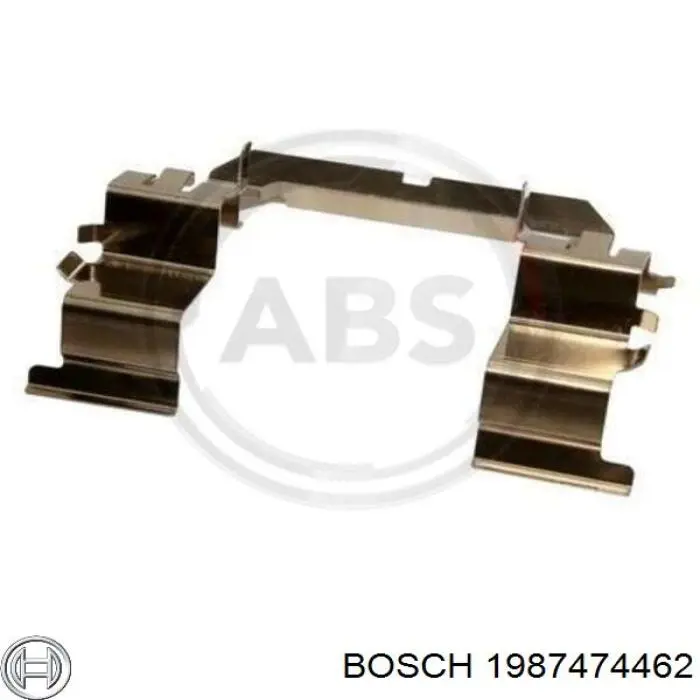 Комплект пружинок кріплення дискових колодок, передніх Bosch 1987474462 ціна, від 260.39 UAH