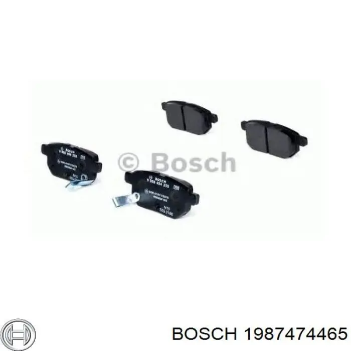 Комплект пружинок кріплення дискових колодок, задніх Bosch 1987474465 ціна, від 6.42 USD