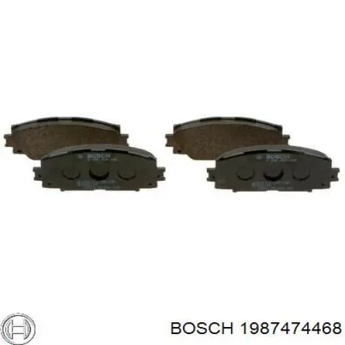 1987474468 Bosch комплект пружинок кріплення дискових колодок, передніх