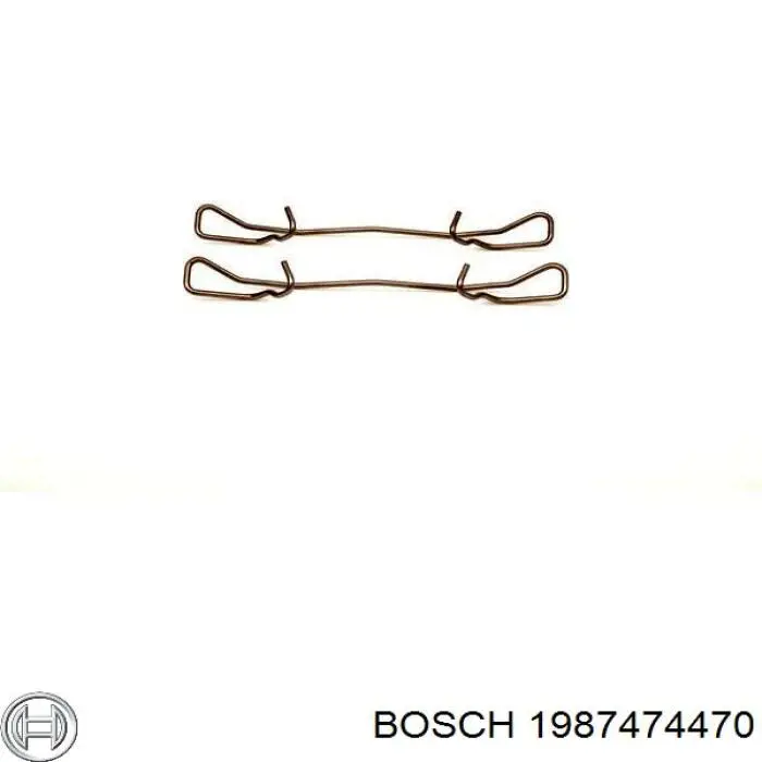 1987474470 Bosch комплект пружинок кріплення дискових колодок, задніх