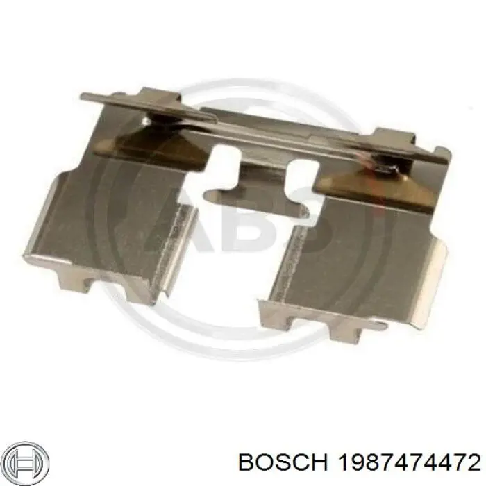 1987474472 Bosch комплект пружинок кріплення дискових колодок, задніх