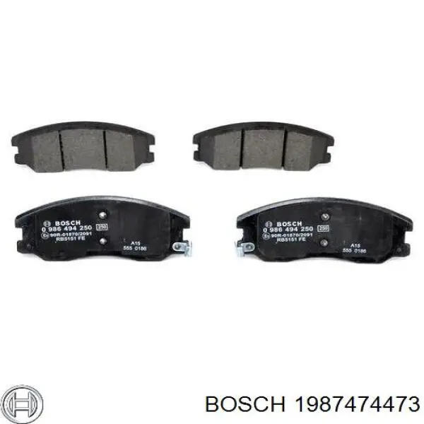 1987474473 Bosch пластина кріплення гальмівної колодки