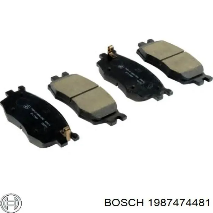 Ремкомплект гальмівних колодок Bosch 1987474481 ціна, від 6.04 USD