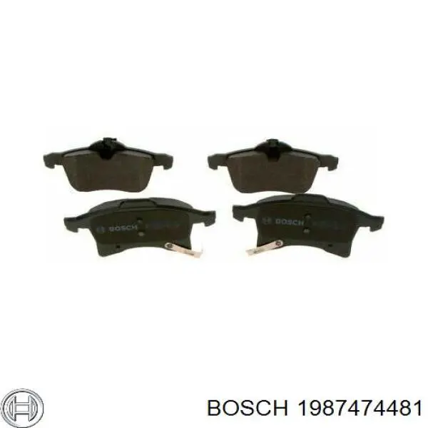 Купити 1987474481 Bosch Ремкомплект гальмівних колодок