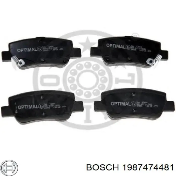1987474481 Bosch Ремкомплект торм. колодок