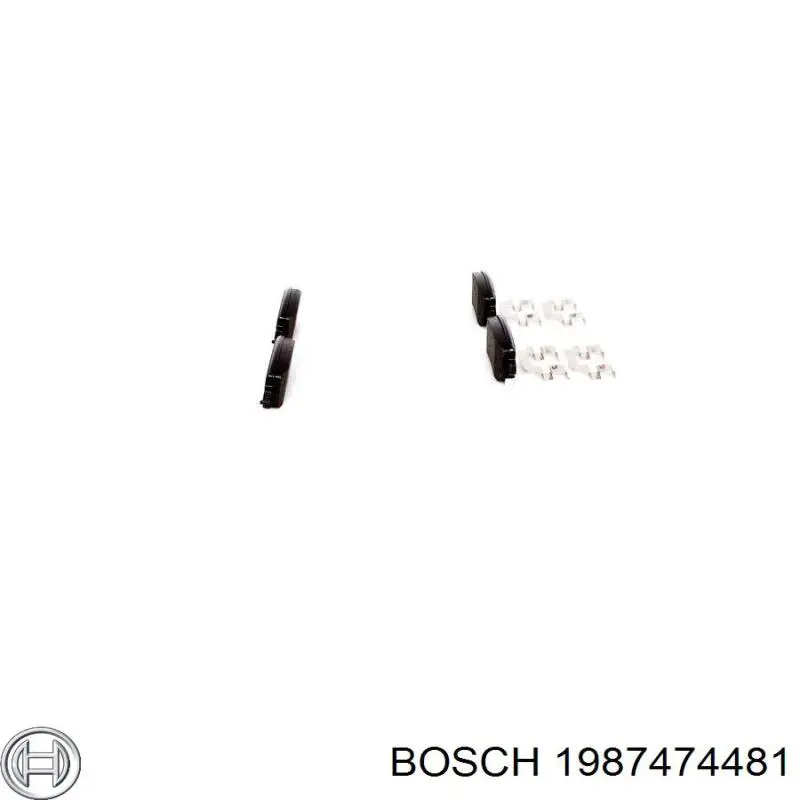 1987474481 Bosch Ремкомплект торм. колодок