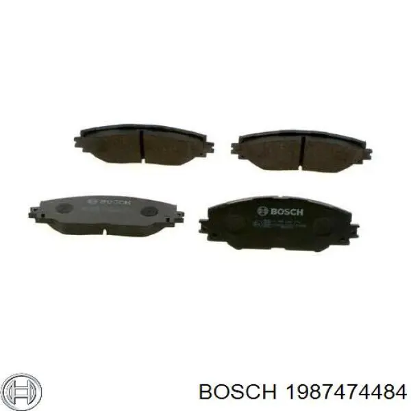 Ремкомплект гальмівних колодок Bosch 1987474484