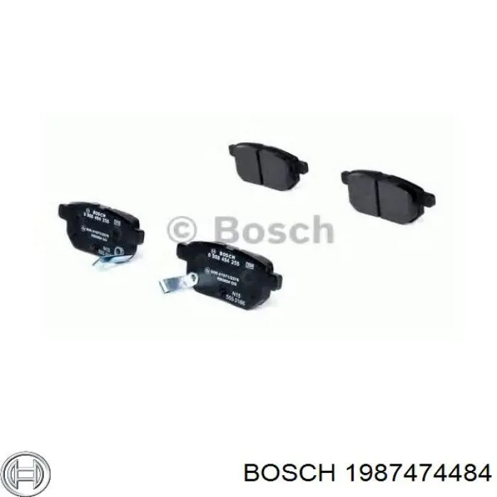 1987474484 Bosch ремкомплект гальмівних колодок