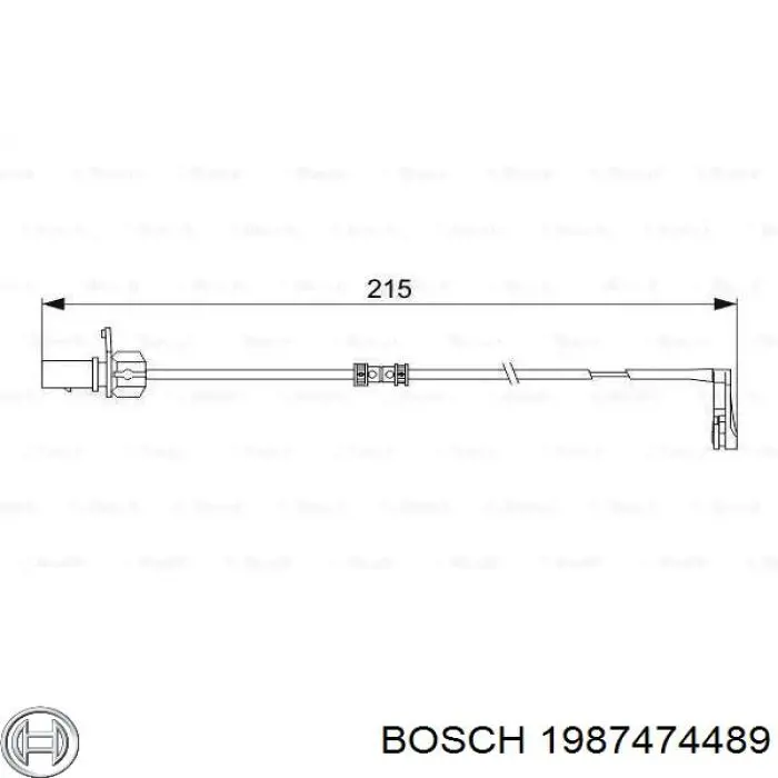 Купити 1987474489 Bosch Датчик зносу гальмівних колодок, задній