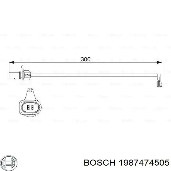 Купити 1987474505 Bosch Датчик зносу гальмівних колодок