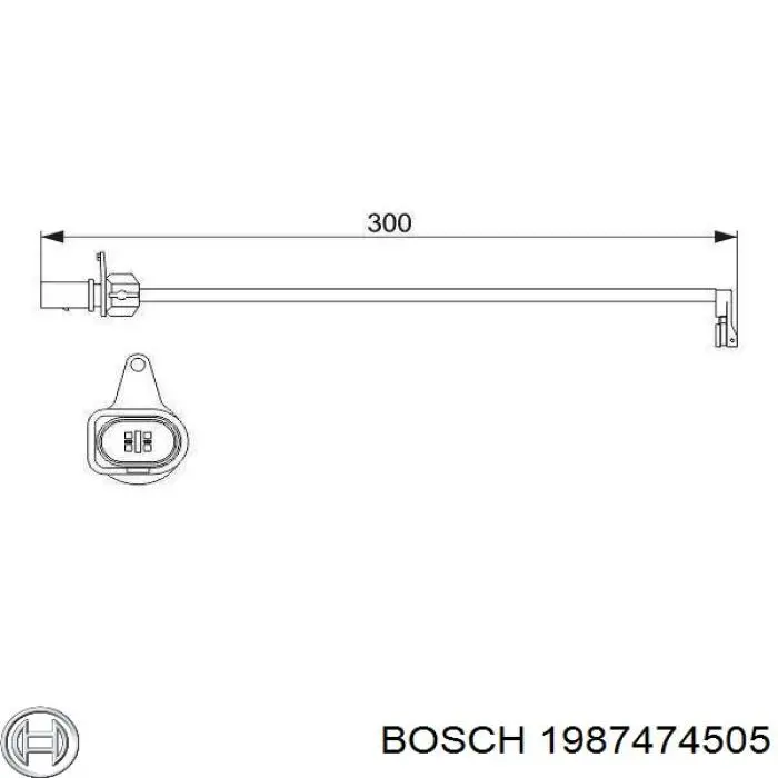 1987474505 Bosch Сенсор зносу
