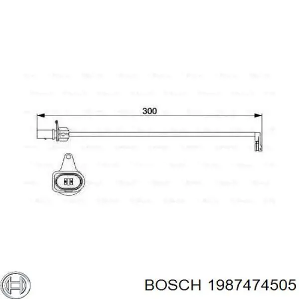Сигналізатор знос гальмівних колодок Bosch 1987474505 ціна, від 6.27 USD