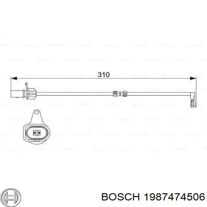 1987474506 Bosch Сенсор зносу