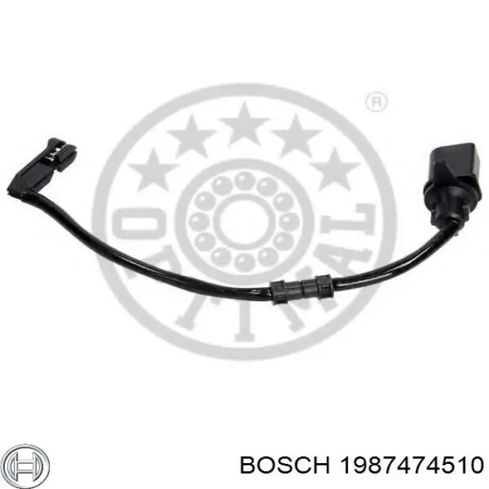 Датчик зносу гальмівних колодок, задній 1987474510 Bosch