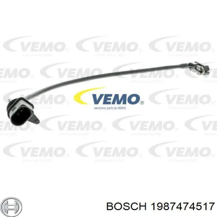Датчик зносу гальмівних колодок, передній 1987474517 Bosch
