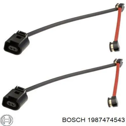 1987474543 Bosch датчик зносу гальмівних колодок, задній