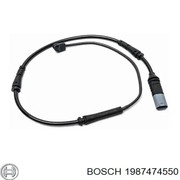 Датчик зносу гальмівних колодок, передній Bosch 1987474550 ціна, від 10.79 USD