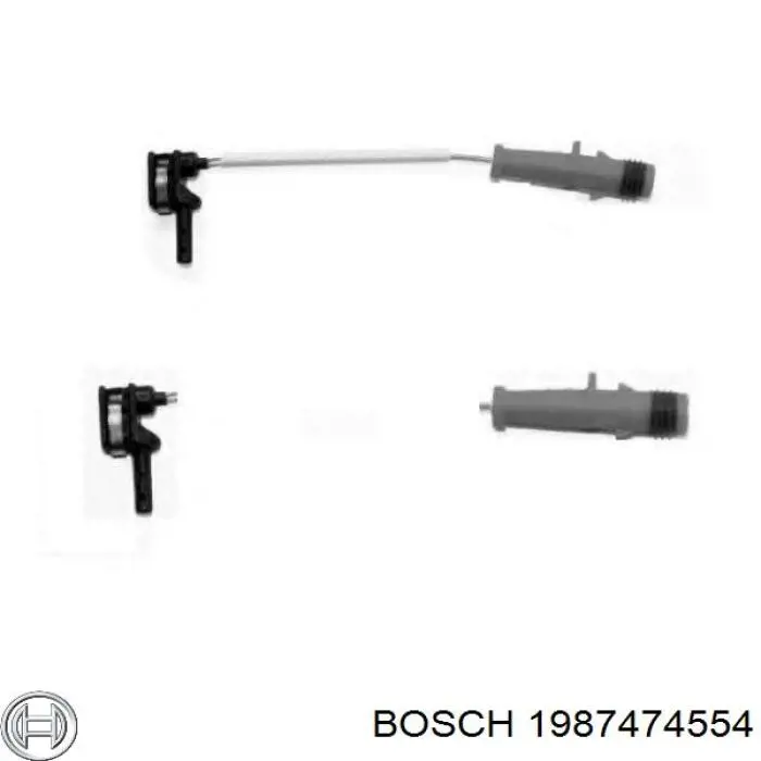 Датчик зносу гальмівних колодок, передній Bosch 1987474554