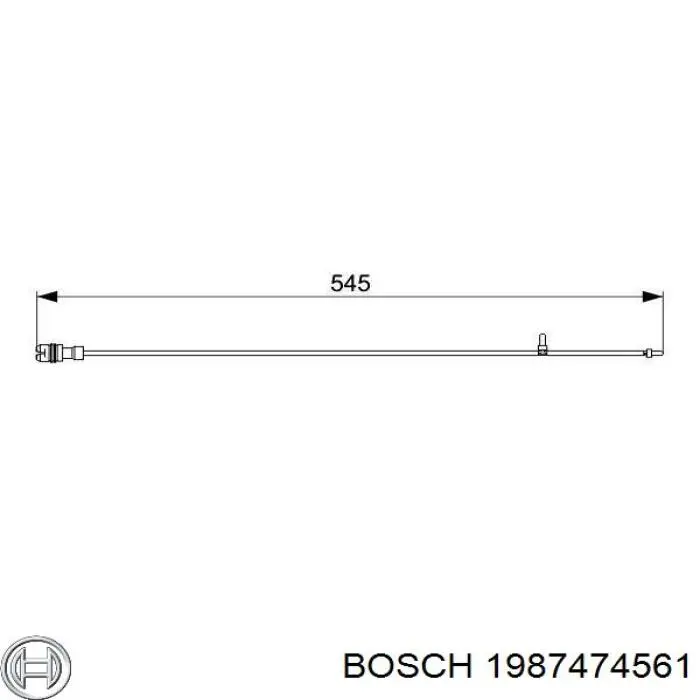 Датчик зносу гальмівних колодок, передній 1987474561 Bosch