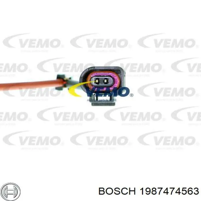 1987474563 Bosch Датчик зносу гальмівних колодок, задній