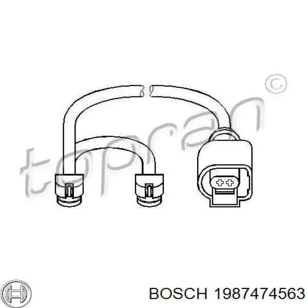 1987474563 Bosch датчик зносу гальмівних колодок, задній