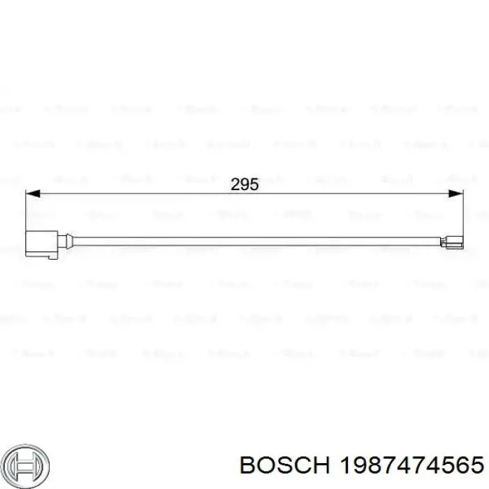 1987474565 Bosch датчик зносу гальмівних колодок, передній