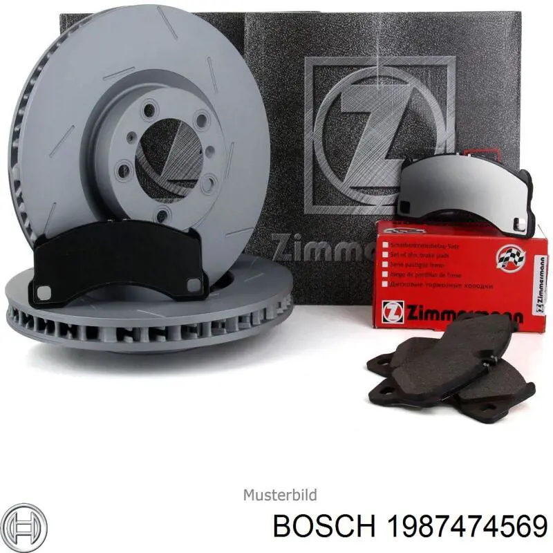 Датчик зносу гальмівних колодок, задній Bosch 1987474569