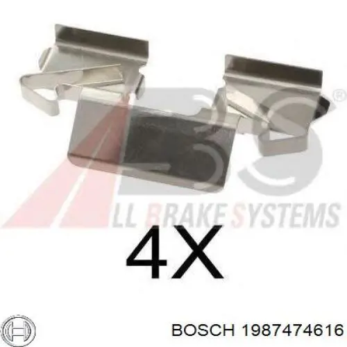 901198 Frenkit Ремкомплект торм. колодок