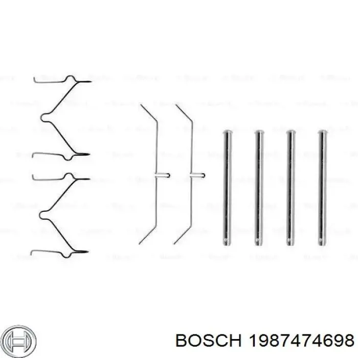 Ремкомплект гальмівних колодок 1987474698 Bosch