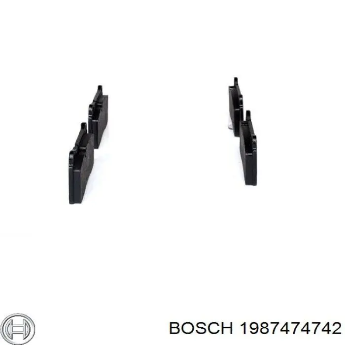 1987474742 Bosch комплект пружинок кріплення дискових колодок, передніх