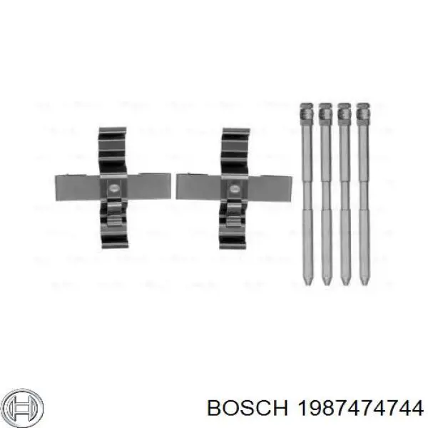 Купити 1987474744 Bosch Ремкомплект задніх гальм