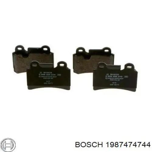 Ремкомплект задніх гальм Bosch 1987474744 ціна, від 13.76 USD