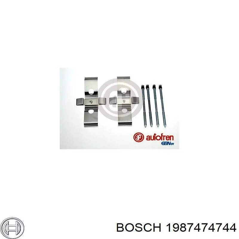 Купити 1987474744 Bosch Ремкомплект задніх гальм